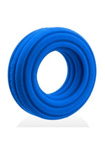 Hunkyjock Roto Grooved Gripper Ribbed Cockring - Teal Fizz