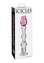 Icicles No. 12 Beaded Flower Glass Dildo