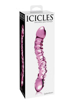 Icicles No. 55 Double-Sided Textured Glass Dildo