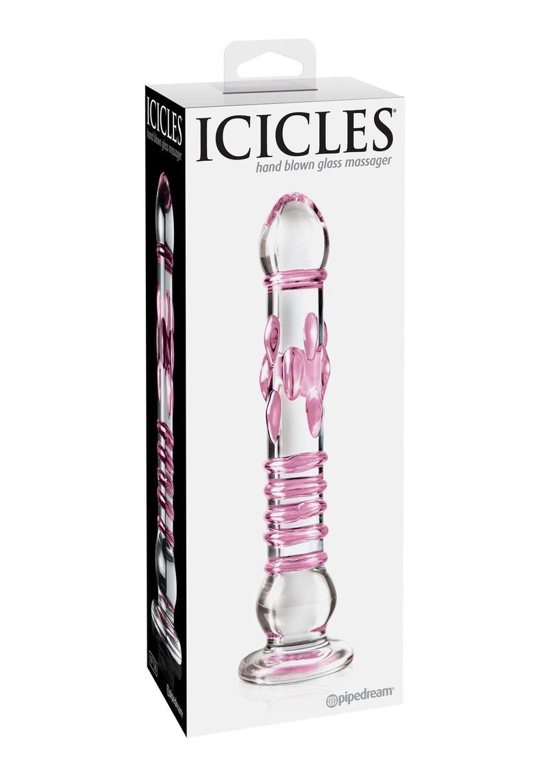 Icicles No. 6 Textured Glass Dildo