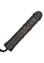 Inflatable Stud Dildo - Black - 9.5in