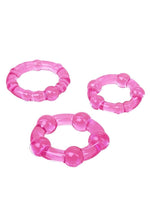 Island Rings Cock Rings - Pink - 3 Piece Set