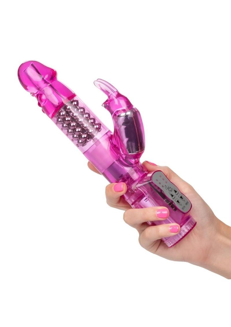 Jack Rabbit Beaded Rabbit Vibrator - Pink