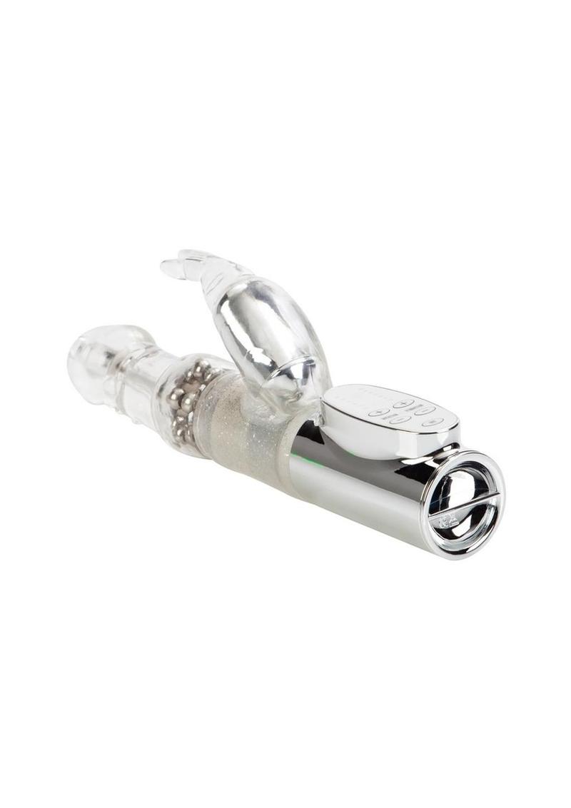 Jack Rabbit Platinum Collection Rabbit Vibrator - Clear/Silver