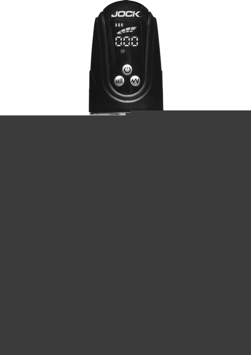 Jock Power Up Digital Automatic Waterproof Rechargeable Penis Pump - Black