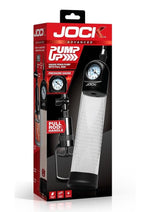 Jock Pump Up Gauge Penis Pump with Pull Rod - Black