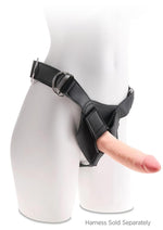 King Cock Plus Triple Density Dildo - Vanilla - 8in