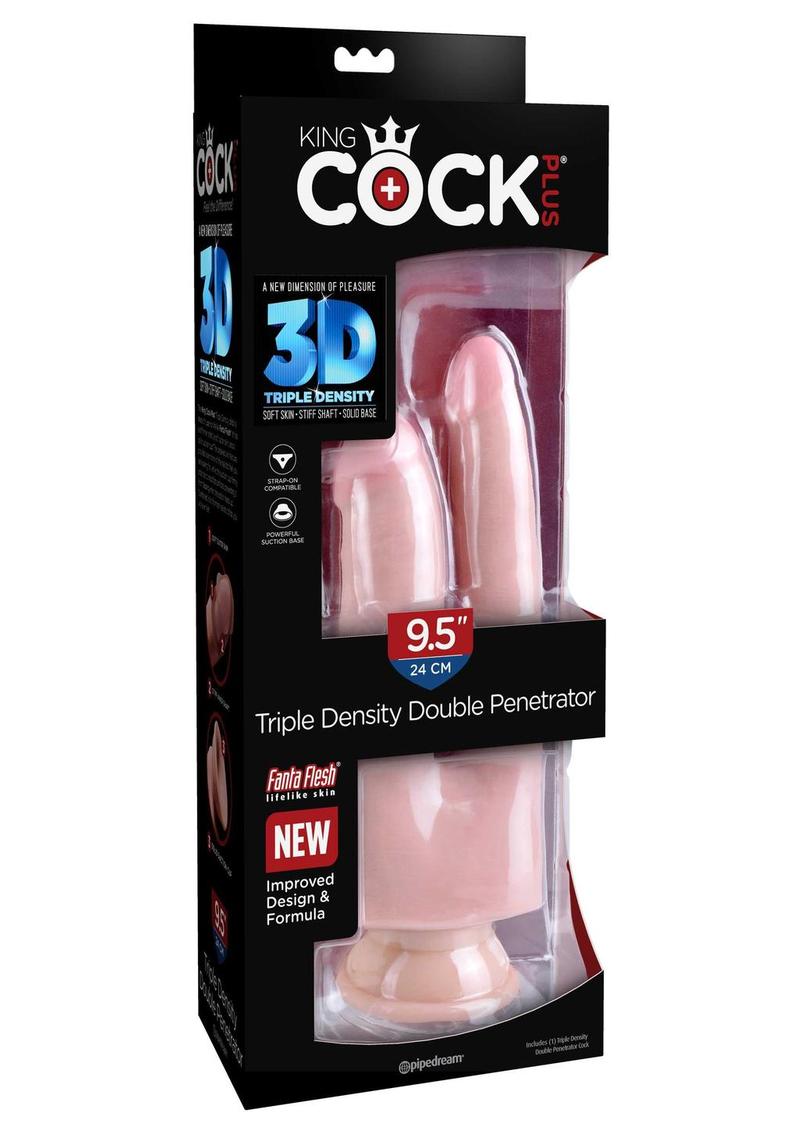 King Cock Plus Triple Density Double Penetrator Dildo