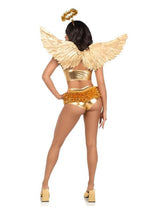 Leg Avenue Metallic Angel Wings and Tinsel Halo Headband