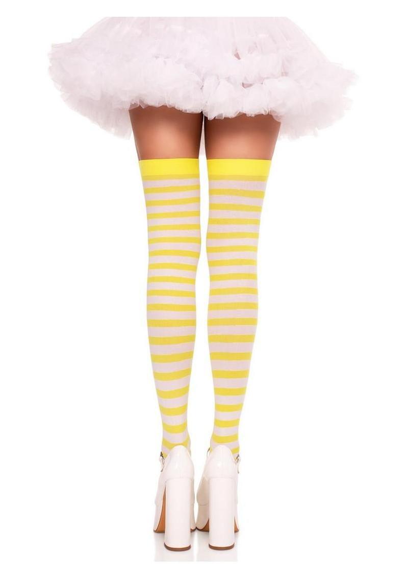 Leg Avenue Nylon Stocking W/ Stripe