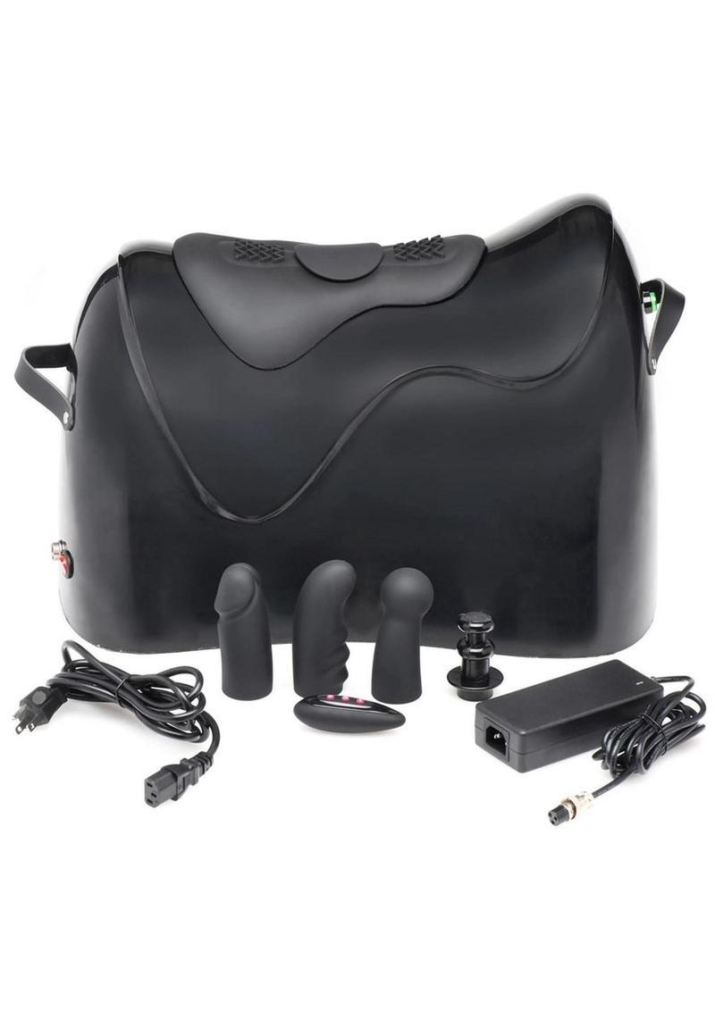 Lovebotz The Bucking Saddle Thrusting and Vibrating Saddle Sex Machine with Remote Control - Black
