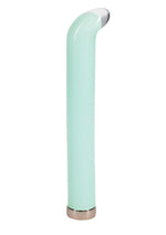 Loveline Aurora 10 Function G-Spot Rechargeable Glass Vibrator - Green - 6.3in