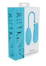 Loveline Felicite 10 Function Silicone Rechargeable Egg Vibe - Blue