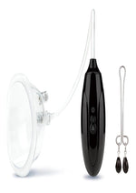 Lux Fetish Rechargeable Pussy Pump with Clit Clamp