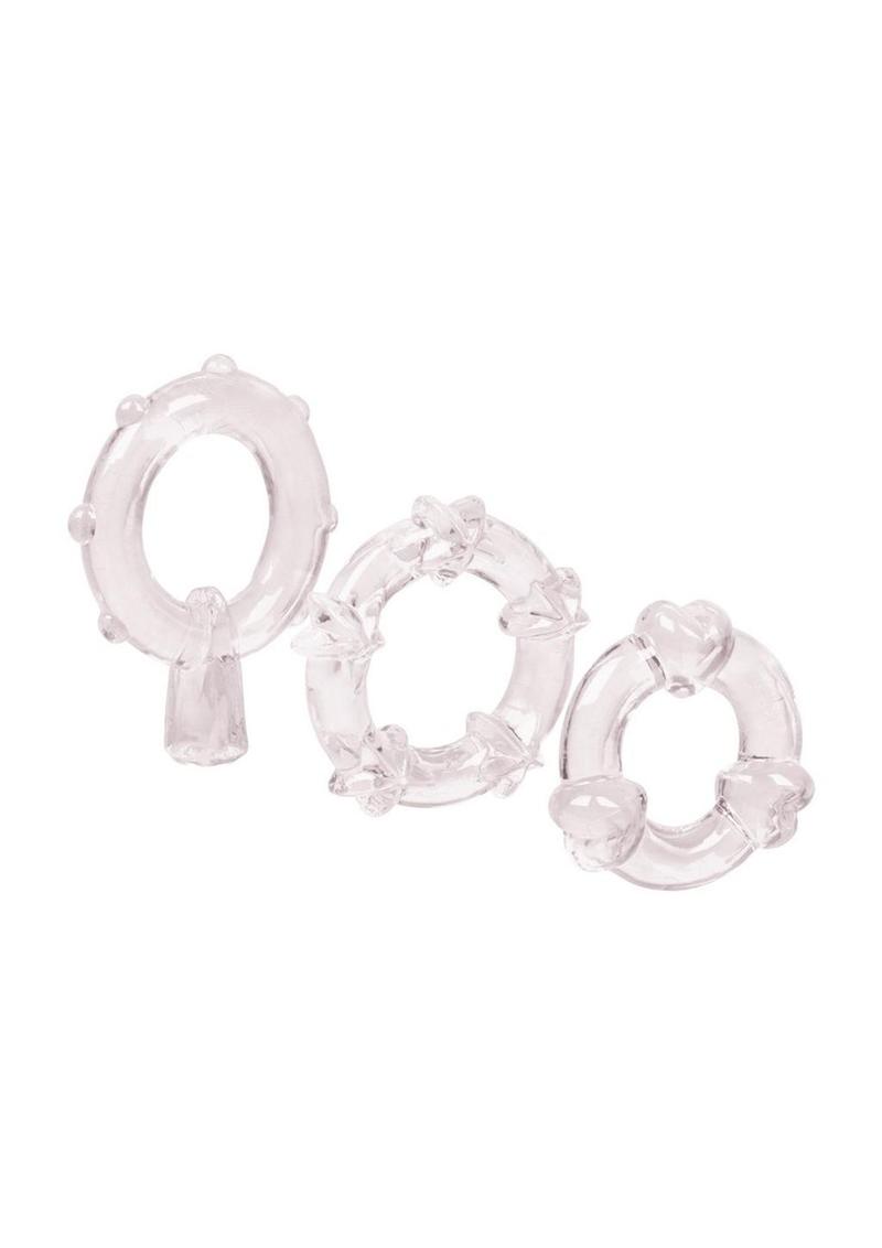 Magic C-Rings Cock Rings - Clear - 3 Piece Set