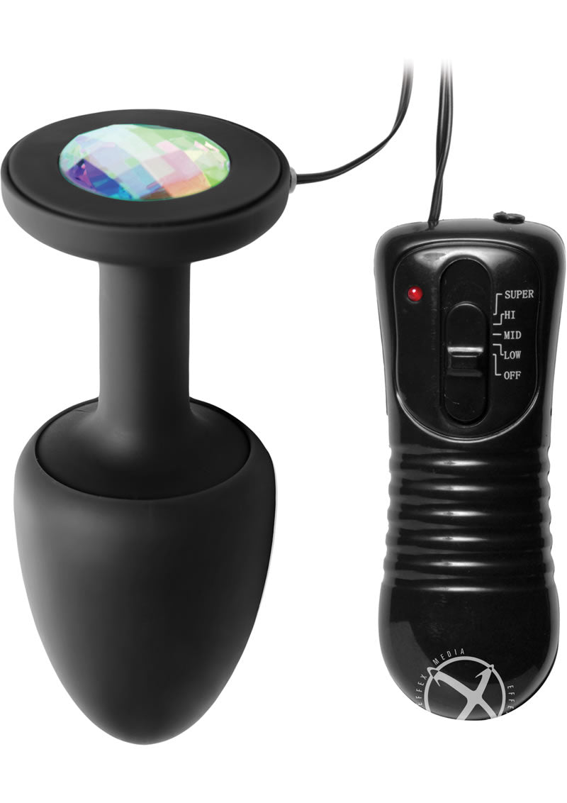 Master Series Paragon Gem Accented Vibrating Anal Plug