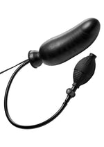 Master Series Ravage Vibrating Inflatable 7.5in Dildo - Black