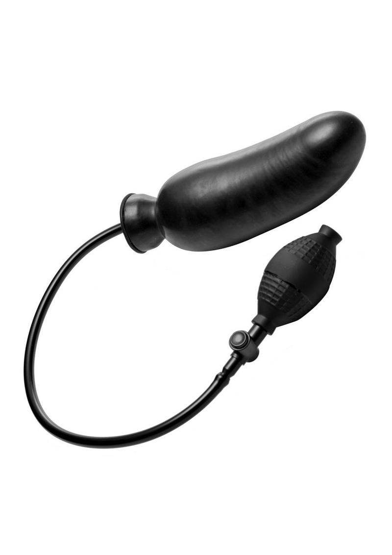 Master Series Renegade Inflatable 7.5in Dildo - Black