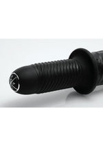 Master Series Violator XL Vibrating Dildo Thruster - Black - XLarge
