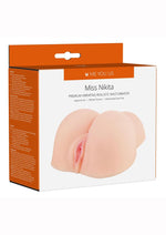 ME YOU US Miss Nikita Vibrating Realistic Masturbator - Pussy and Butt - Vanilla