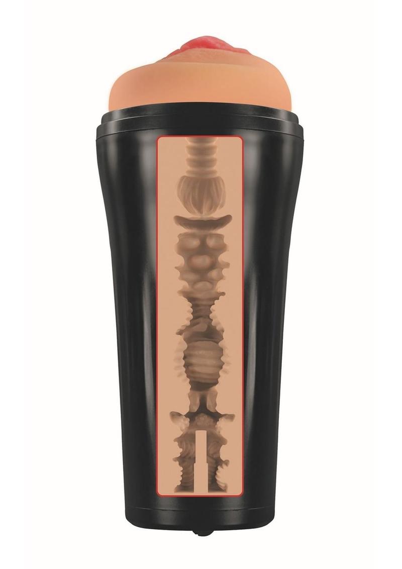 Mistress Vibrating Bioskin Pussy Masturbator - Vanilla