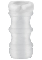 Mood Pleaser Massage Beads Ultraskyn Masturbator - Frost/White