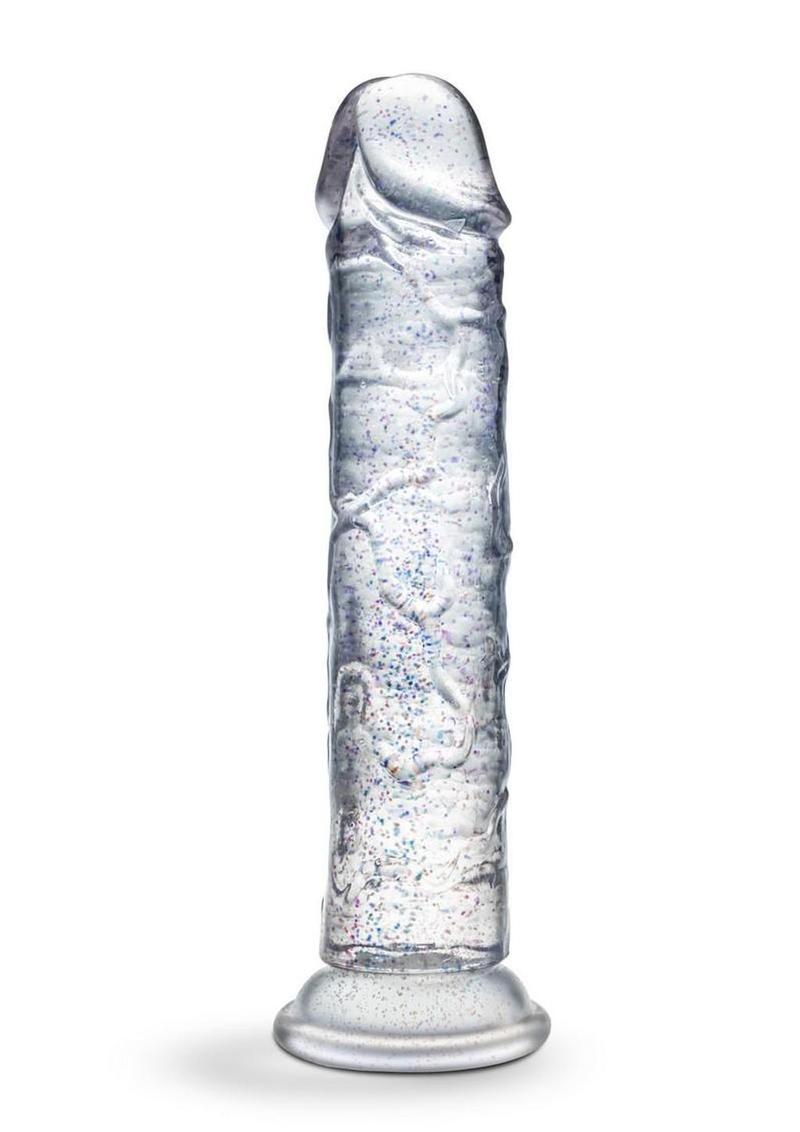 Naturally Yours Gala Dildo 6in - Sparkling - Clear