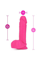 Neo Dual Density Dildo - Neon Pink/Pink - 8in