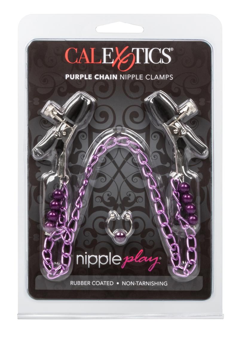 Nipple Play Purple Chain Nipple Clamps