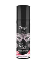 Orgie Dual Vibe Kissable Liquid Vibrator Gel - Strawberry Gin and Tonic