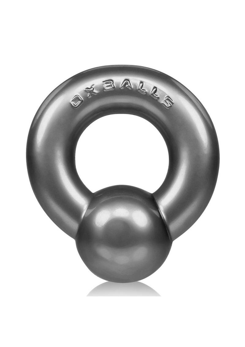 Oxballs Gauge Super Flex Cock Ring - Grey/Silver