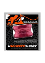Oxballs Squeeze Short Ballstretcher - Cherry Lips - Red/Silver