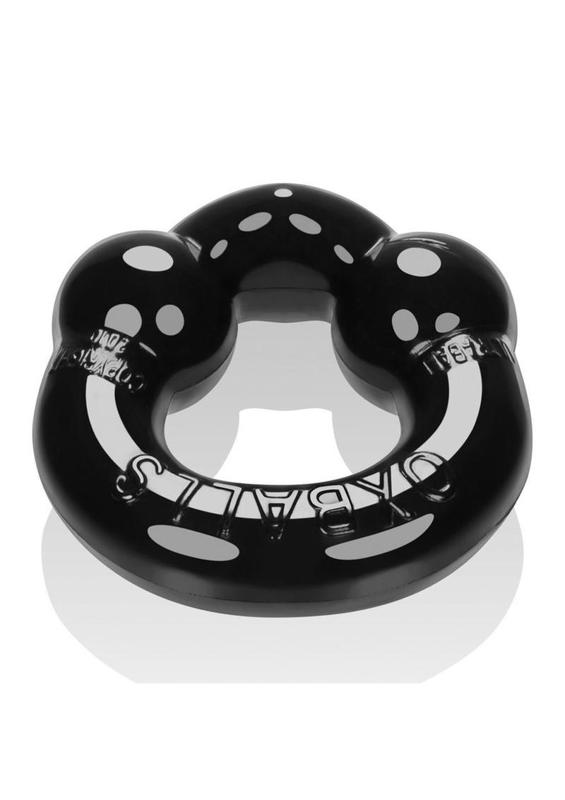 Oxballs Ultraballs Cock Ring - Black/Clear - 2 Pack/Set