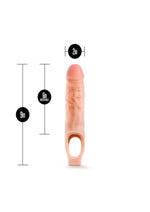 Performance Cock Sheath Penis Extender - Flesh/Vanilla - 9in