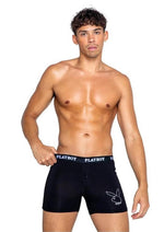 Playboy Mens Tuxedo Classic Boxer - Black/White - Small
