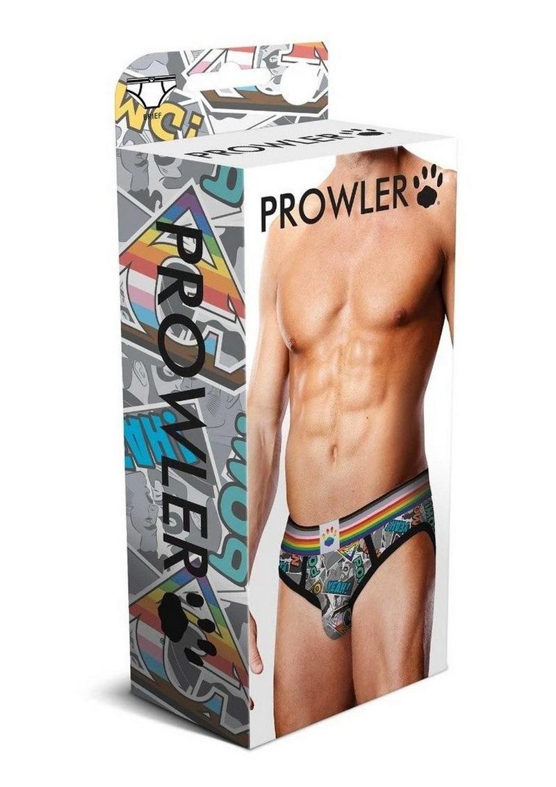 Prowler Comic Book Brief - Gray/Grey/Multicolor - Medium