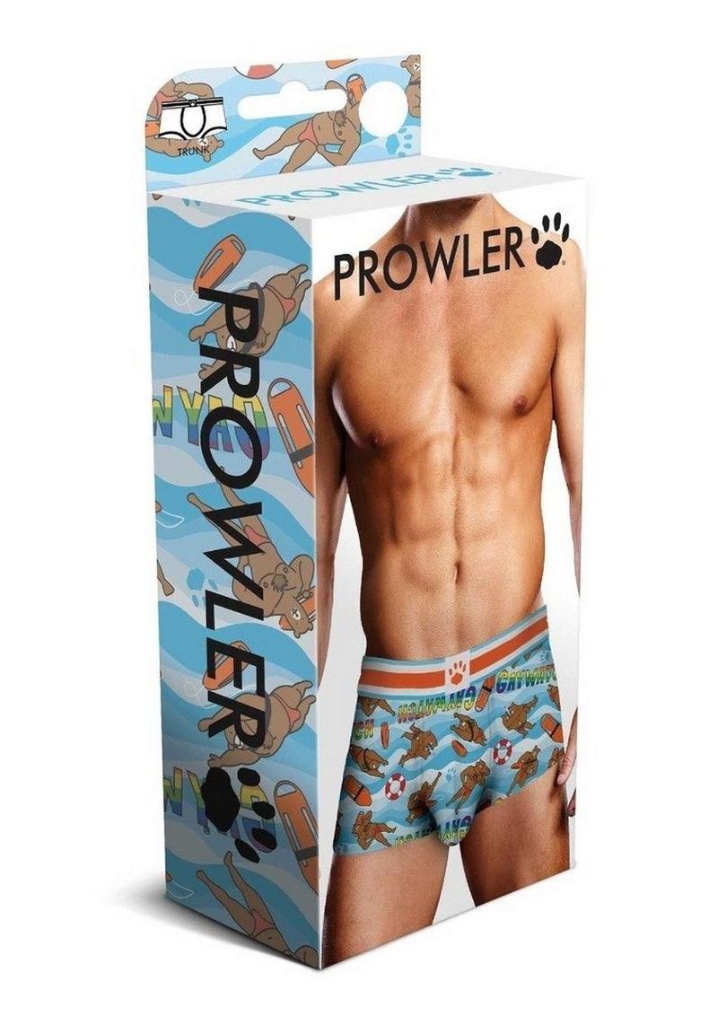 Prowler Gaywatch Bears Trunk - Blue/Orange - XLarge