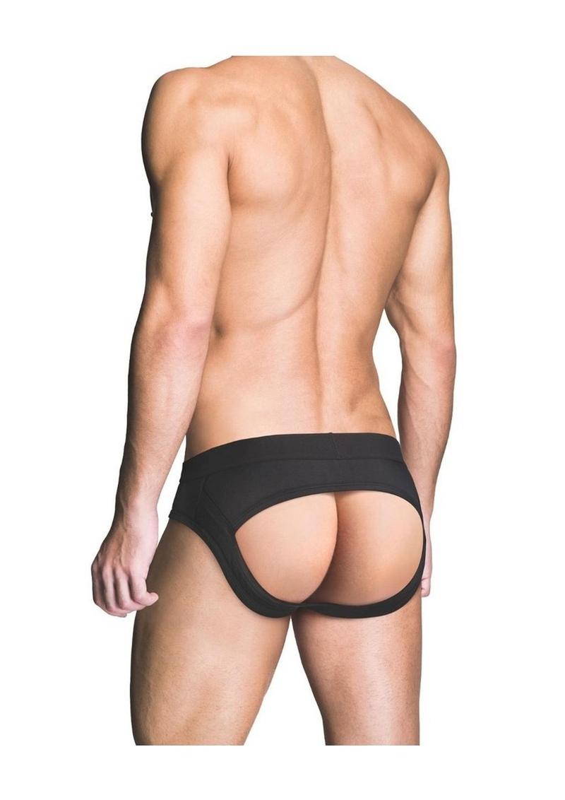 Prowler Red Ass-Less Brief - Black - XLarge