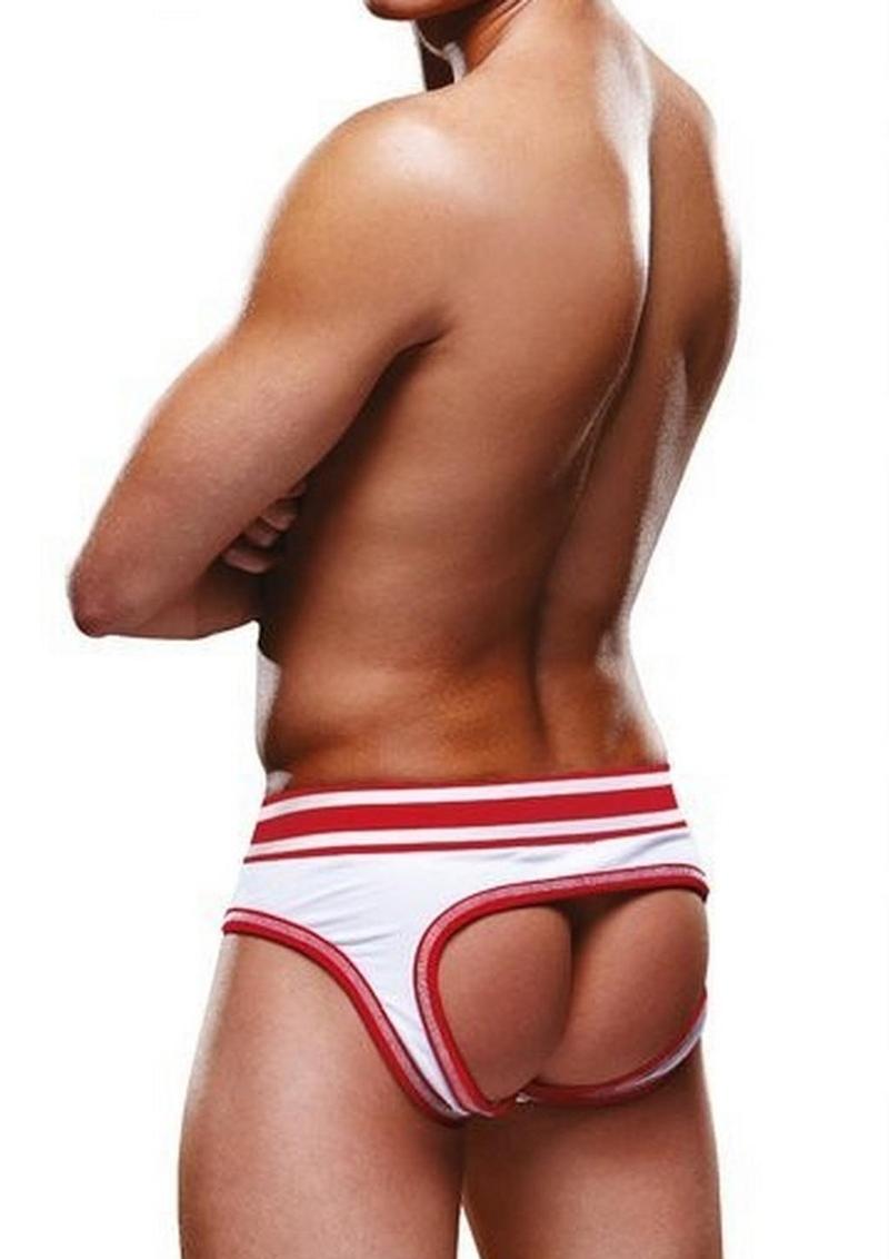 Prowler White/Red Open Brief - Red/White - XLarge