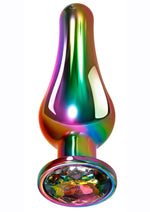 Rainbow Metal Anal Plug