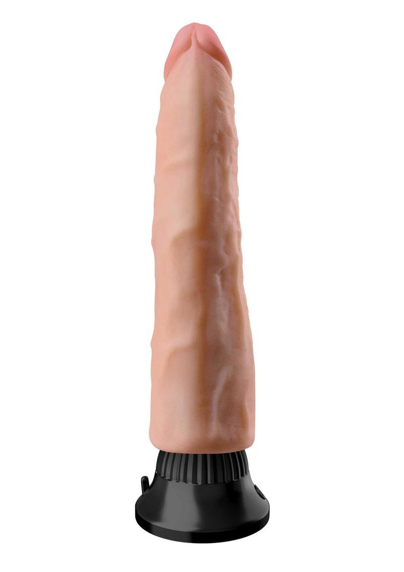 Real Feel Deluxe No. 3 Wallbanger Vibrating Dildo - Flesh/Vanilla - 7in