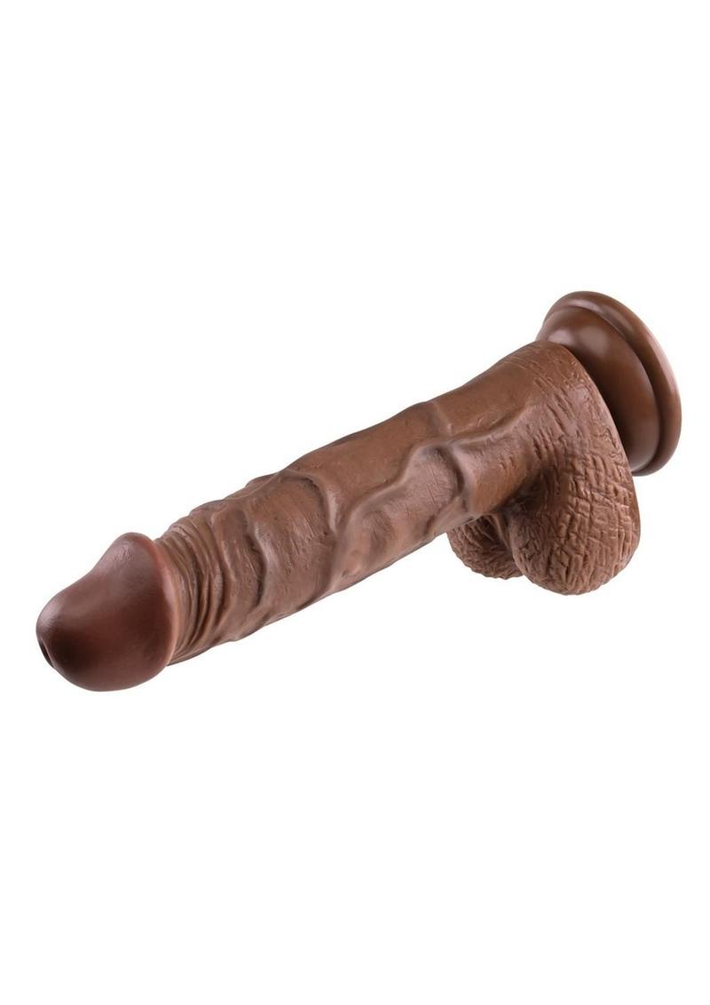 Realistic Dildo - Chocolate - 8in