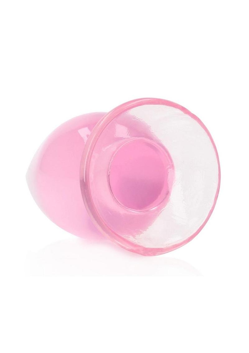 Realrock Crystal Clear Anal Plus - Clear/Pink - 4.5in