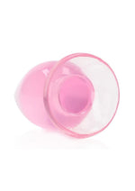 Realrock Crystal Clear Anal Plus - Clear/Pink - 4.5in