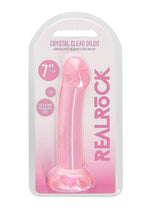 Realrock Crystal Clear Non Realistic Dildo with Suction Cup