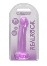Realrock Crystal Clear Non Realistic Dildo with Suction Cup