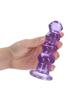 Realrock Curvy Dildo Or Butt Plug - Purple - 5.5in