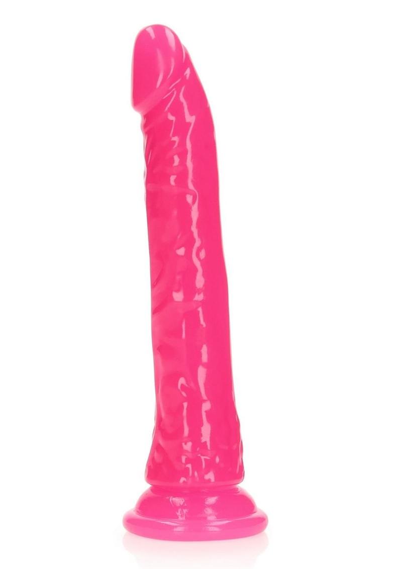 Realrock Slim Glow In The Dark Dildo with Suction Cup