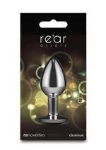 Rear Assets Silver Anal Plug - Small - Yellow Gem