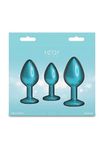 Rear Assets Tapered Trainer Chrome Plated Anal Plugs Kit